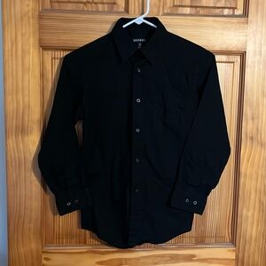 Black button down shirt